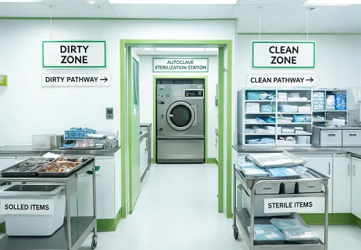 Sterile processing room workflow
